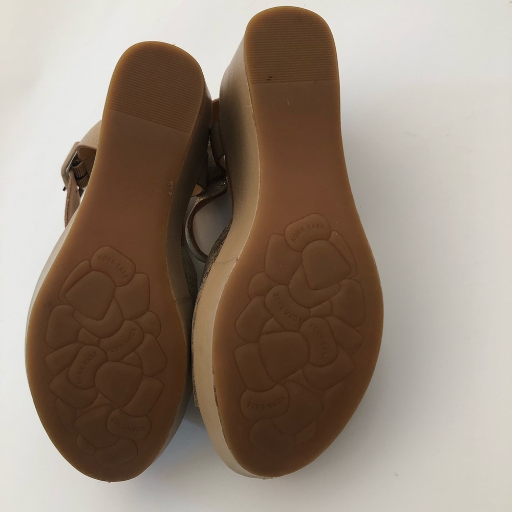 Kork- Ease size 8 metallic wedge sandals - Picture 8 of 15